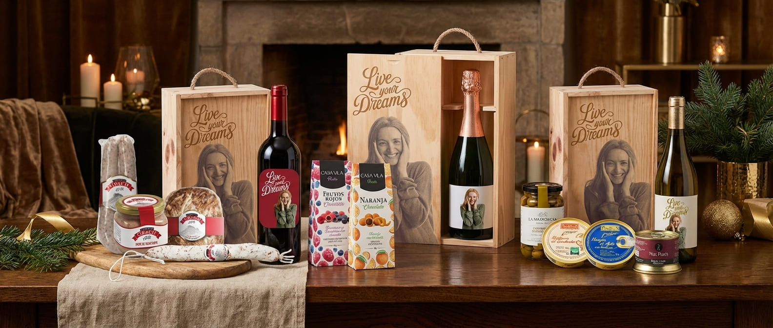 Slider 5: CESTAS GOURMET ÚNICAS Y PERSONALIZADAS PARA EMPRESAS