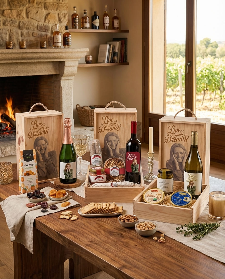 Slider móvil 5: CESTAS GOURMET ÚNICAS Y PERSONALIZADAS PARA EMPRESAS